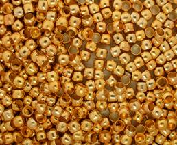 Pinch beads Goldcolor 3mm  ± 25 Pc.